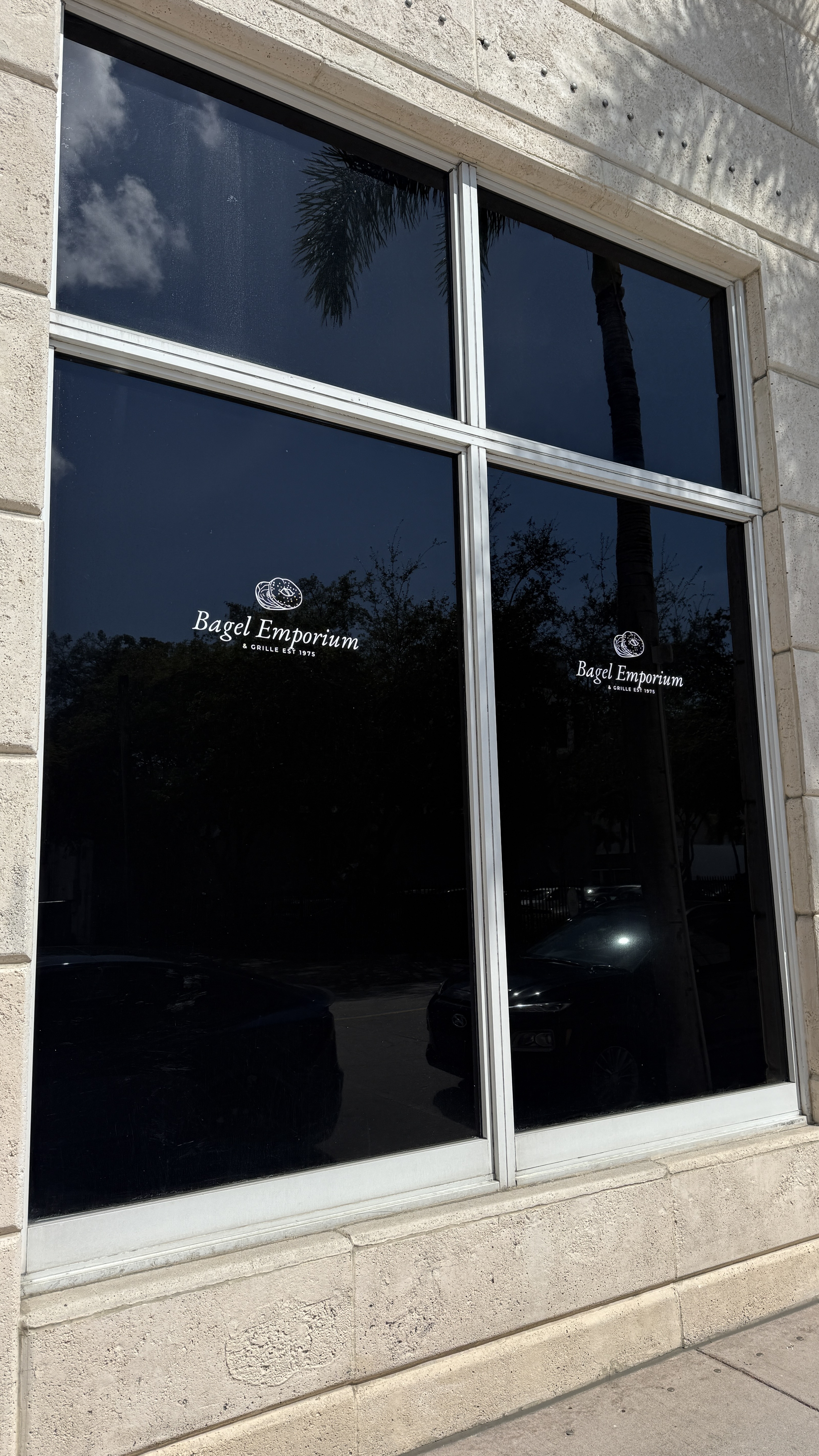 Bagel Emporium commercial window tinting Miami